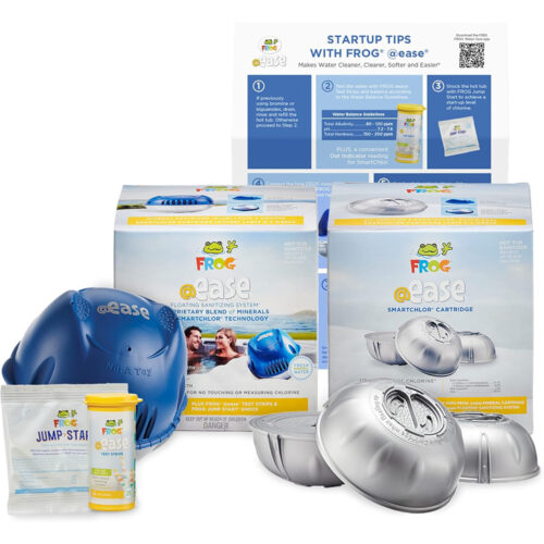 FROG @Ease Floating System for Hot Tubs - Quick & Easy Self-Regulating Hot Tub Sanitizer - Hot Tub
