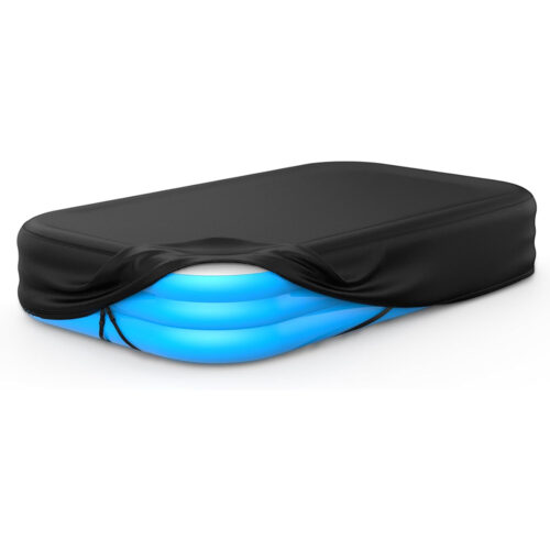 Pool Cover for Inflatable Pool, Fits Blow Up Pool Size 120" L x 72" W