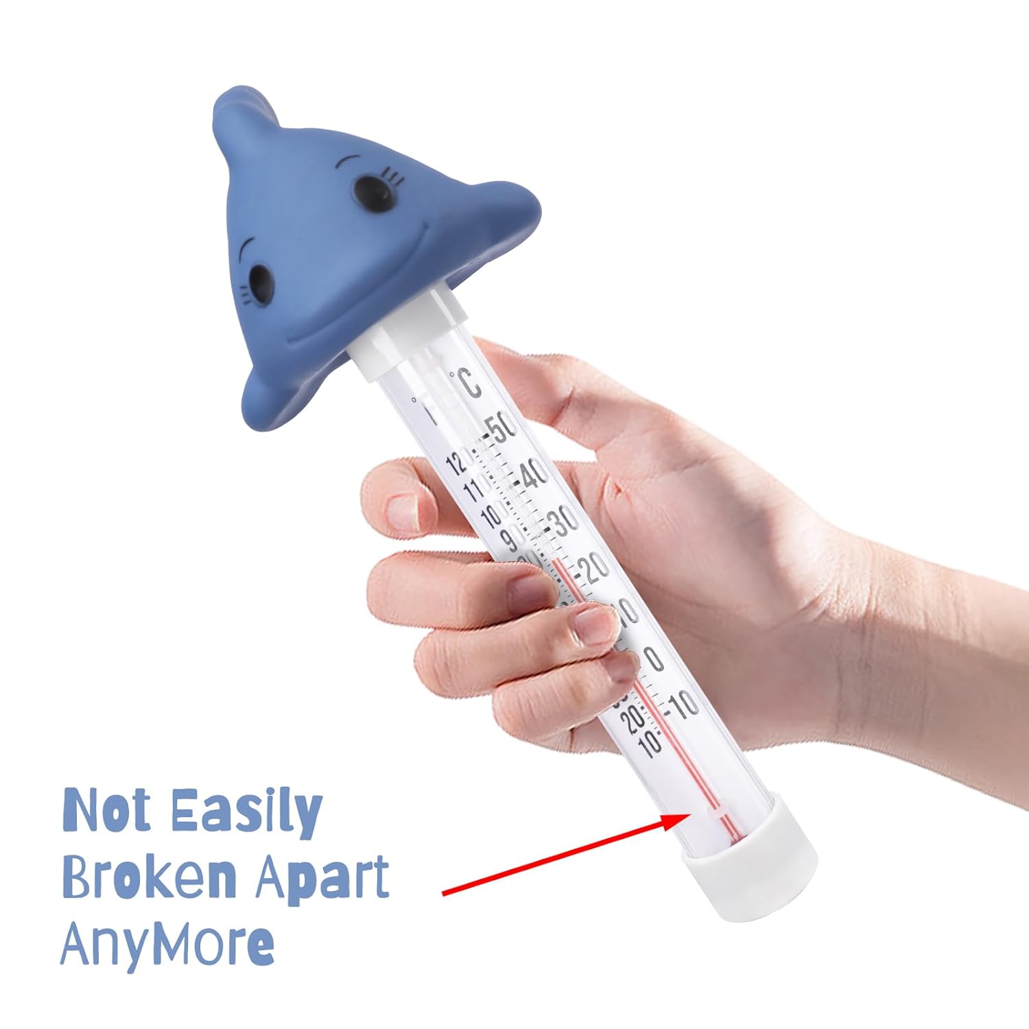 Floating Pool Thermometer, Large Number Easy Read Water Thermometer with String - Image 3